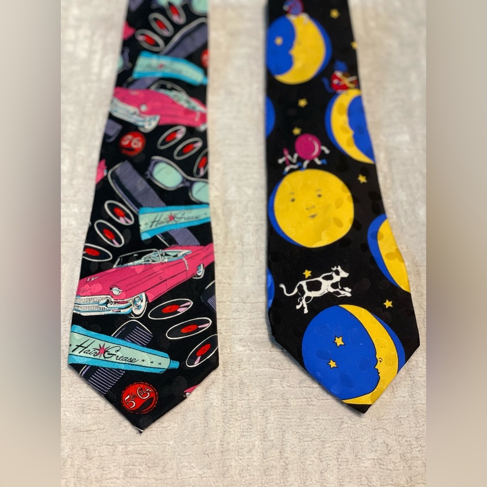 4 Men Tie - cool patterns, vintage - Picture 2 of 10